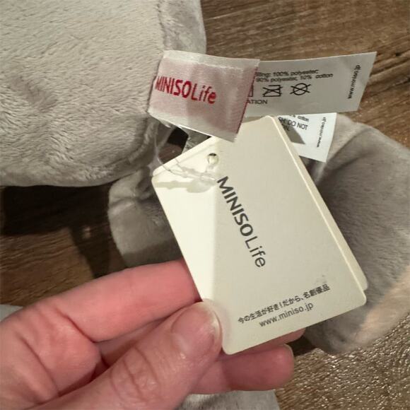 Miniso Life Plush Toy with Tags Miss Rabbit Blue Bow Medium 17" Stuffed Animal - Picture 4 of 6